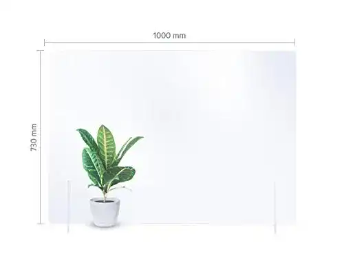 Spuckschutz ohne Durchreiche reflecto Spuckwand ohne Durchreiche