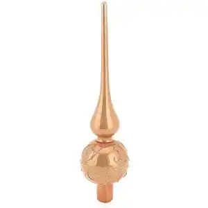 Christbaumspitze com-four ® Hellbraun Tannenbaumspitze Glas