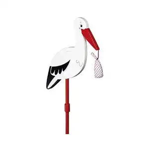 Holzstorch goki Storch mit Babytuch 77cm, Rot, 1 Stück