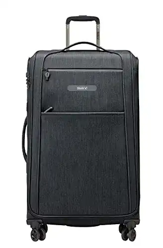 Leichte Koffer Stratic Floating Koffer L, 80 cm, 96 Liter, Black