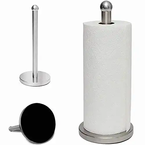 Küchenrollenhalter Hokieni stehend, Edelstahl, Silber 38cm