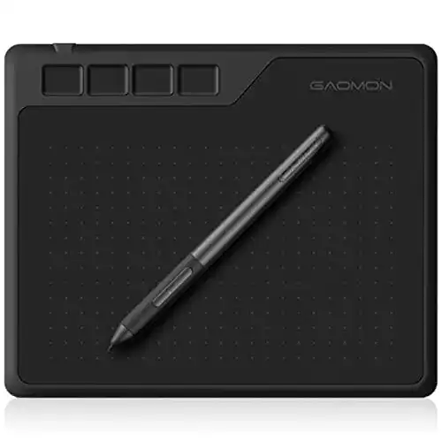 Grafiktablett GAOMON S620 6,5 x 4 Zoll mit 4 Express Tasten
