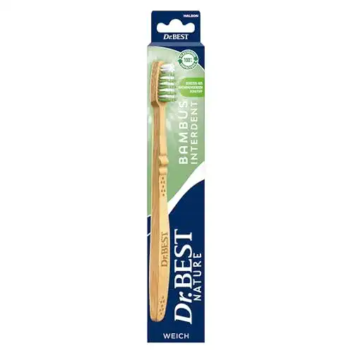 Dr.-Best-Zahnbürste Dr.Best Nature Bambus Interdent, weich