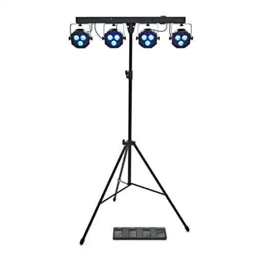 Lichtanlage E-Lektron POWER-BAR 4-Fach LED Strahler Lichteffekt