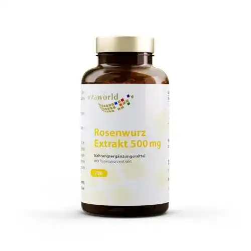 Rosenwurz Vita World Rhodiola Rosea Extrakt 500mg 120Kapseln