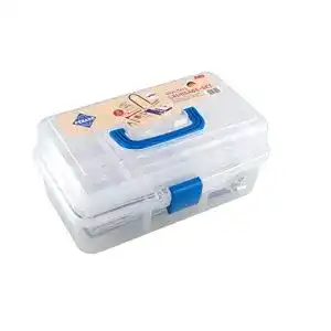 Laubsäge-Set Pebaro 640 640-Laubsägebox im Plastikkoffer, bunt