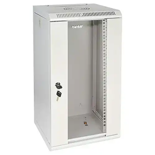 Serverschrank HMF 63312-07 10 Zoll, 12 HE, Voll Montiert