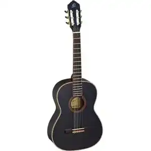 7/8-Gitarre Ortega Guitars R221BK-7/8 Konzertgitarre in 7/8 Größe
