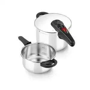 Schnellkochtopf-Set BRA Allure, 4+6 Liter, Edelstahl