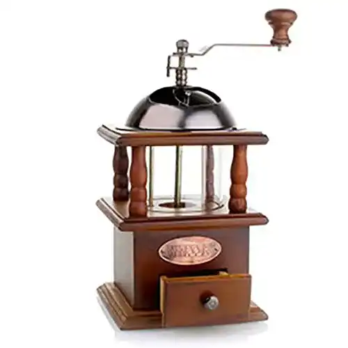 Kaffeemühle Holz luckiner Manuelle Kaffeebohne Gewürz Vintage