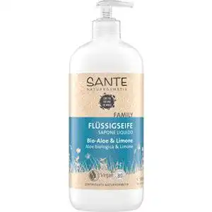 Flüssigseife Sante Naturkosmetik Bio-Aloe und Limone, 500 ml