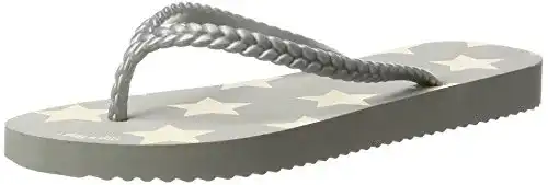 Flip-Flops Damen flip*flop Slim*Star 30057, Zehentrenner, Grau