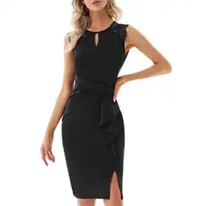 Abendkleid kurz GRACE KARIN Damen Cocktail Party Kleider Einfarbig