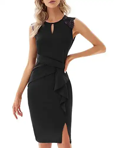 Abendkleid kurz GRACE KARIN Damen Cocktail Party Kleider Einfarbig