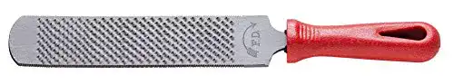 Hufraspel DICK mit Griff Länge 200x40x5 mm, roter Griff