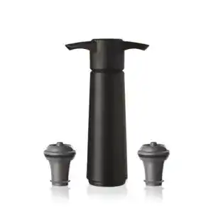 Weinpumpe Vacu Vin 09814606 schwarz mit 2 Stopfen