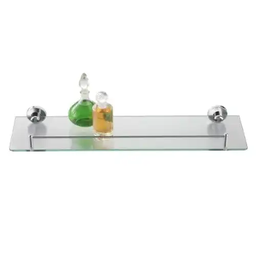 Glasregal axentia Wandablage aus Glas mit verchromter Fassung