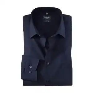 Olymp-Hemd OLYMP Herren Oberhemd Langarm Luxor,Uni