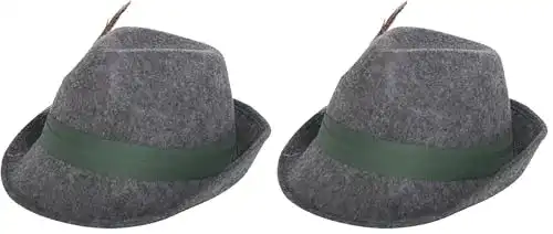 Jagdhüte Folat Tiroler Wolle Hat mit Feder (One Size)