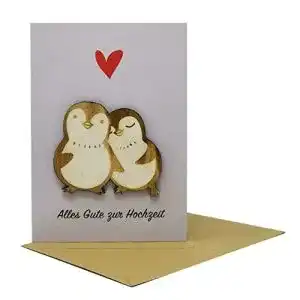 Hochzeitskarte Woodland Mail Glückwunschkarte zur Hochzeit