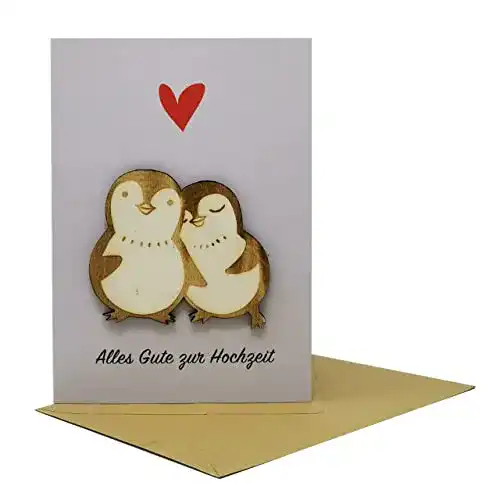 Hochzeitskarte Woodland Mail Glückwunschkarte zur Hochzeit