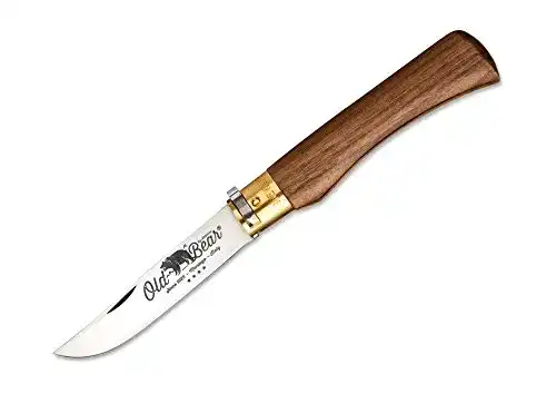 Old-Bear-Messer ANTONINI Old Bear XL Walnuss Braun, 10 cm