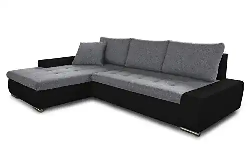 Sofa Sofnet Eck mit Schlaffunktion Faris, mit Bettkasten, Big