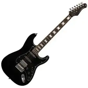 Stagg-E-Gitarre Stagg SES-60 BLK Vintage S E-Gitarre