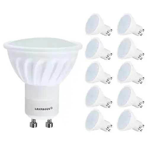 LED-GU10 (dimmbar) LAMPAOUS 10er Pack Led GU10 5 Watt