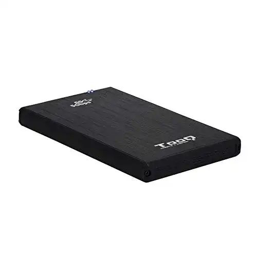 Festplattengehäuse (2,5 Zoll) TooQ TQE-2522B, Aluminium, LED