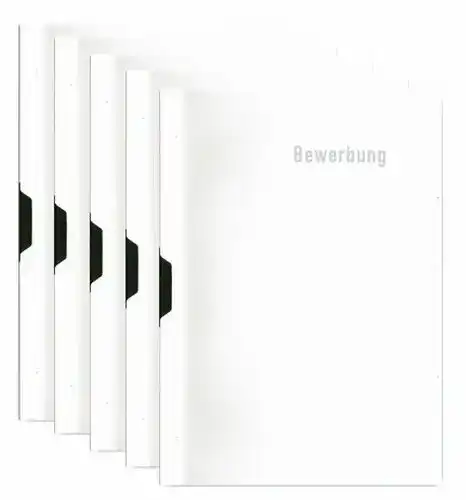 Bewerbungsmappen Idena 547038, 5er Packung, weiß
