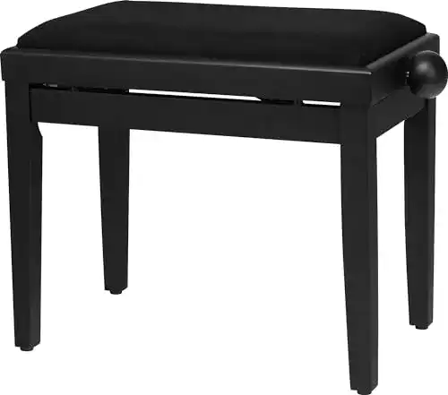 Klavierbank Classic Cantabile Pianobank Schwarz-matt verstellbar