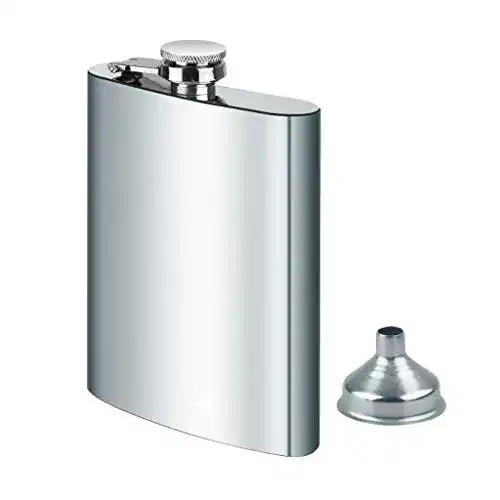 Flachmann DealKits Edelstahl und Trichter, 8oz.227 ml