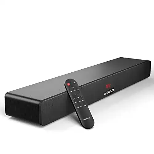 Soundbar bis 150 Euro MEREDO Soundbar 2.1 Holz für TV Geräte