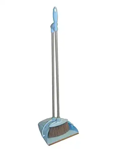Kehrgarnitur Vanorell Softgriff Kehrset Schaufel BLAU