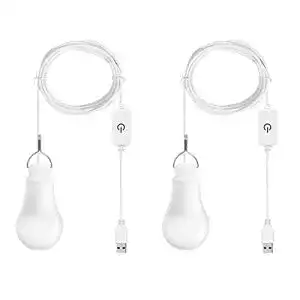 USB-Lampe Monsing USB LED Lampe Birne 7W Warmweiß 2er