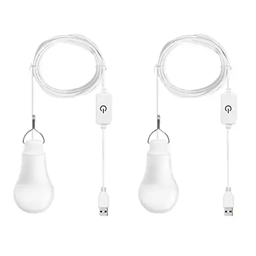 USB-Lampe Monsing USB LED Lampe Birne 7W Warmweiß 2er