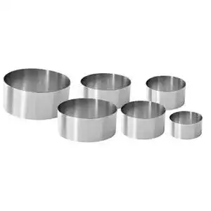 Dessertringe FACKELMANN 6-teiliges Set, professionell, Stahl