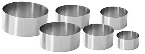 Dessertringe FACKELMANN 6-teiliges Set, professionell, Stahl