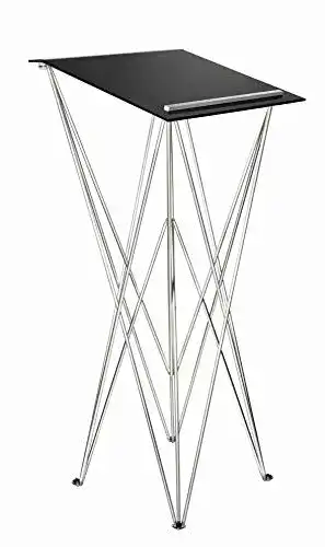 Stehpult Spider Pult, klappbar in schwarz , Acryl Pultplatte 49 x 49