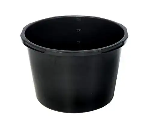 Mörtelkübel acerto 40580 Mörtelwanne rund 90L in Schwarz