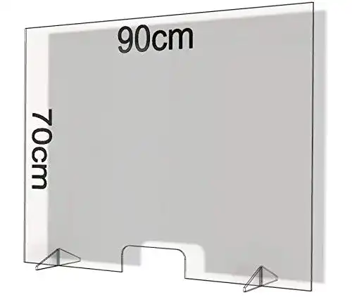 Spuckschutz 90×70 FLEXISTYLE Spuckschutz aus Plexiglas mit 4mm