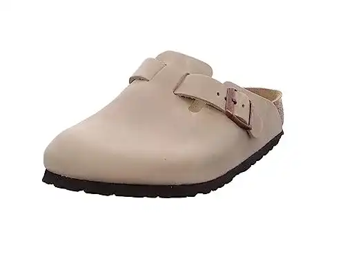 Clogs BIRKENSTOCK Unisex Boston Leder, Braun (Tabacco Brown)
