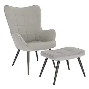 Relaxsessel mit Hocker WOLTU Relaxsessel Lehnstühle Retro