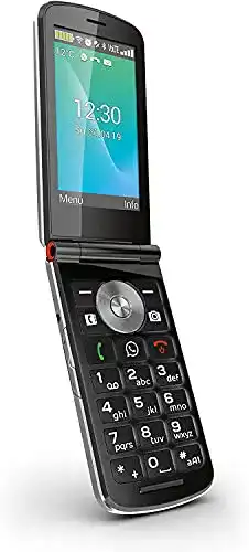 Klapphandy Emporia TOUCHsmart, schwarz/silberfarben