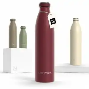 Edelstahl-Trinkflasche 1 Liter LARS NYSØM Auslaufsicher