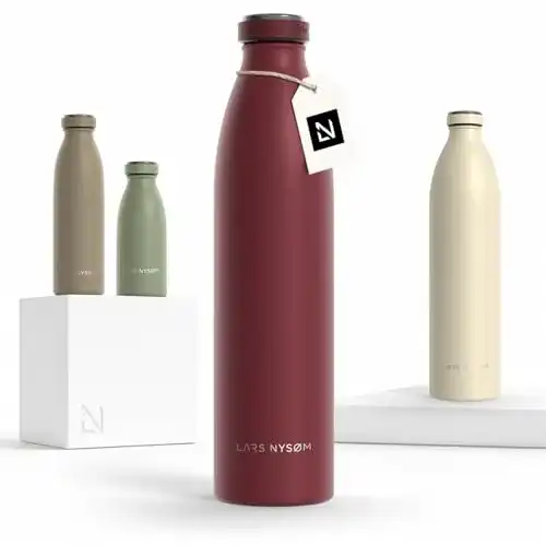 Edelstahl-Trinkflasche 1 Liter LARS NYSØM Auslaufsicher