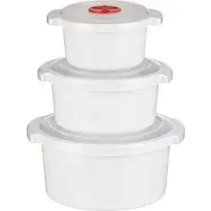 Mikrowellengeschirr Kigima Mikrowellen, Starter-Set 3-teilig Töpfe