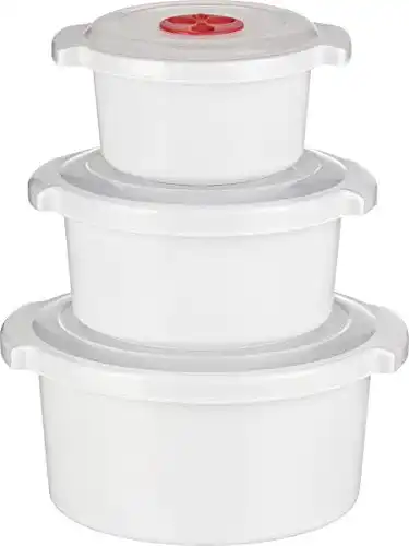Mikrowellengeschirr Kigima Mikrowellen, Starter-Set 3-teilig Töpfe