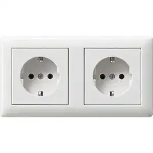 Gira-Steckdose Gira Komplett-Set Standard 55 Abdeckrahmen